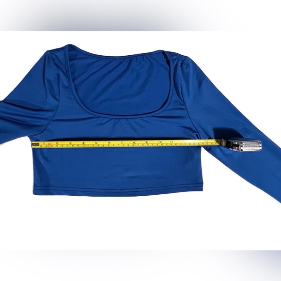 NWOT Royal blue women’s petite SHEIN crop top size S - Picture 5 of 7